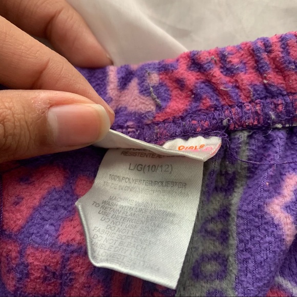 Pink and purple girls pajama pants bundle - Picture 5 of 13